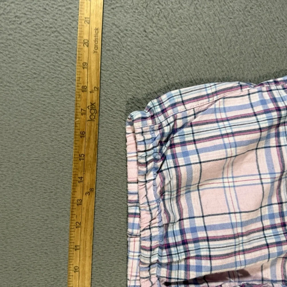 Vintage Lauren Ralph Lauren Women's Collar Classic Pajama Set Pink Plaid Size XL - Picture 11 of 12